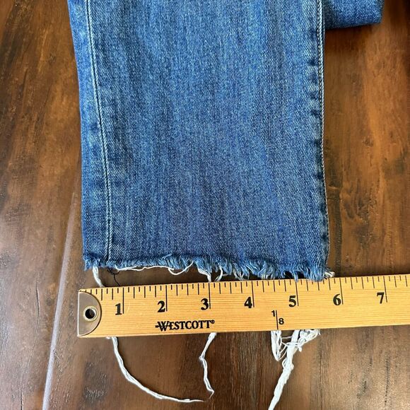 REVICE Yin Yang Crop Jeans High Rise Zip-Around in Tokyo Wash Blue - Picture 16 of 16